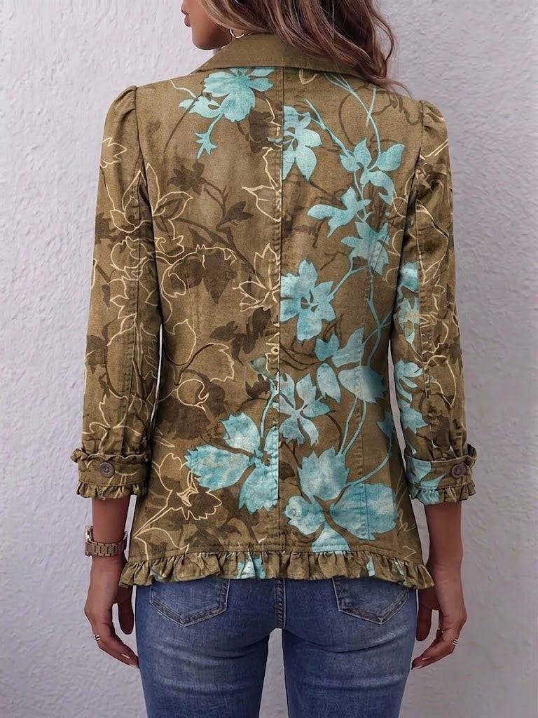 Salud | Chaqueta Floral Degradé con Vuelos