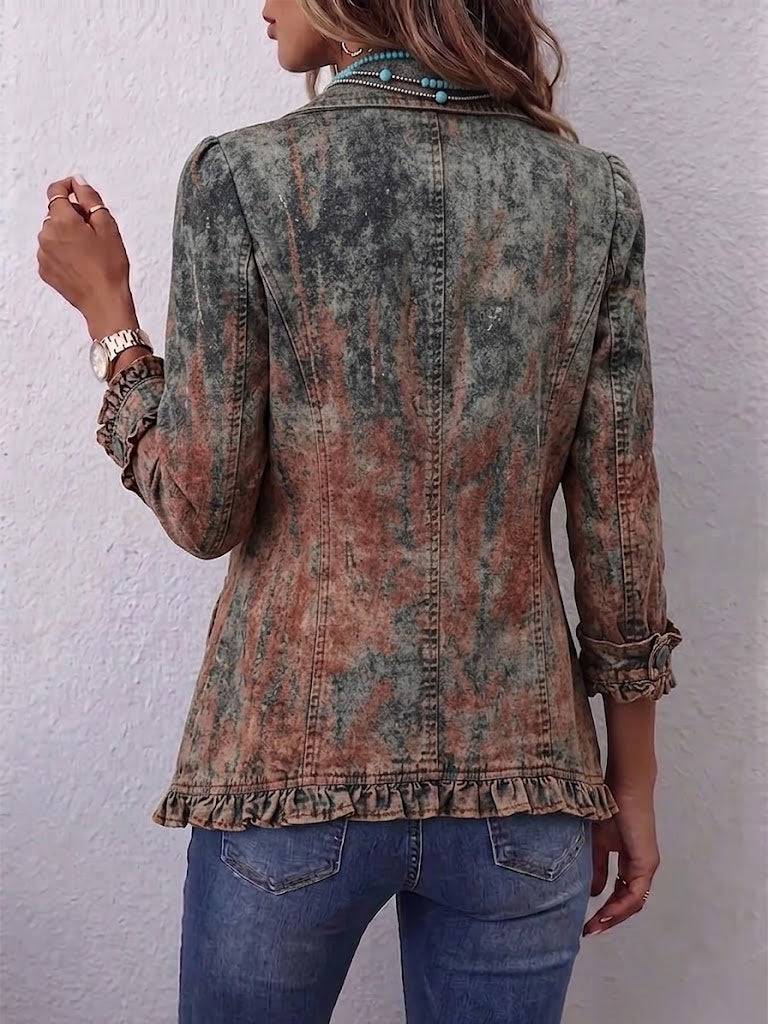 Benita | Chaqueta Degradé Texturizada con Vuelos