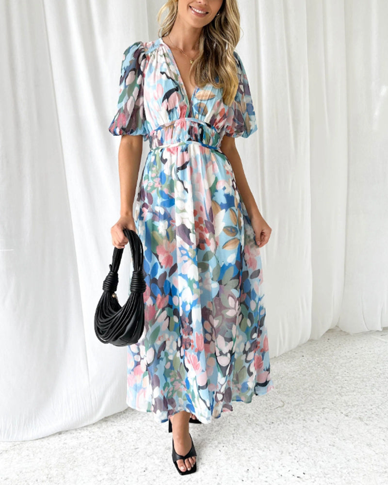 Celine | Vestido con Estampado de Flores