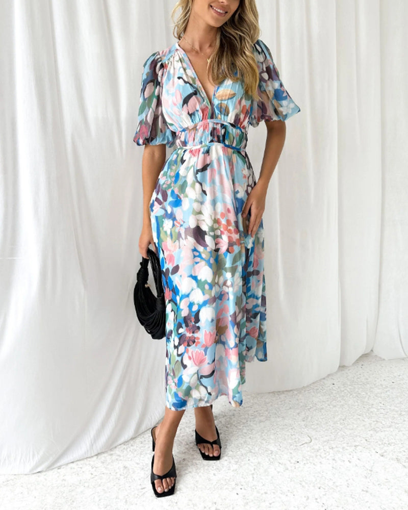 Celine | Vestido con Estampado de Flores