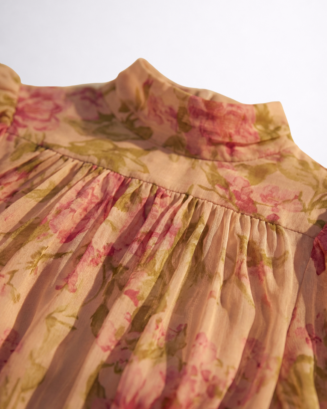 Rosalie | Vestido Largo de Gasa Floreado