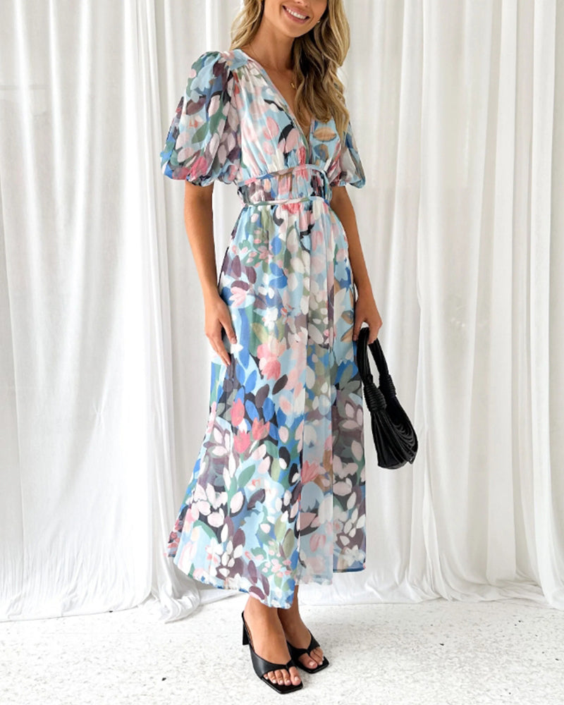 Celine | Vestido con Estampado de Flores