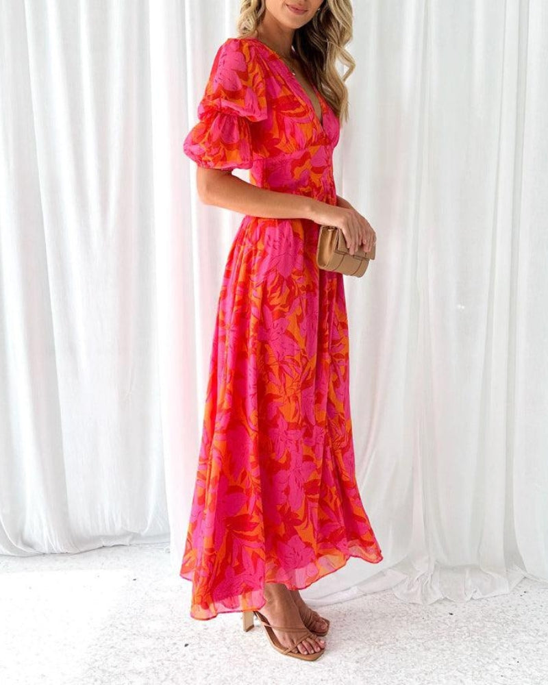 Amara | Vestido Largo Color Sol