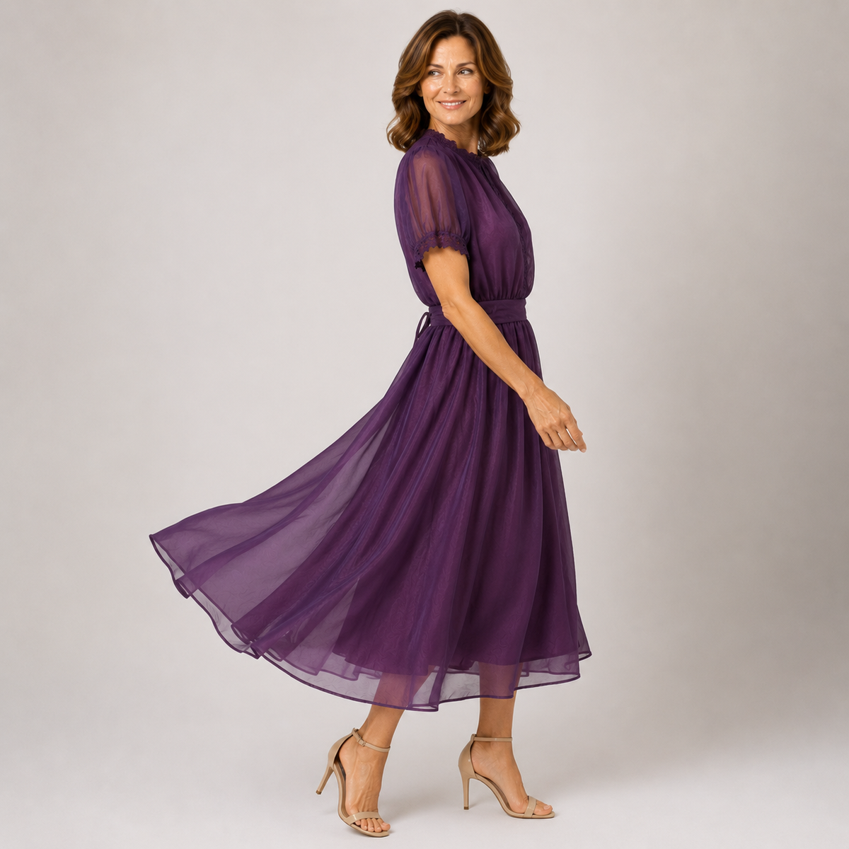Florence | Vestido Largo Escote Corazón con Encaje y Gasa