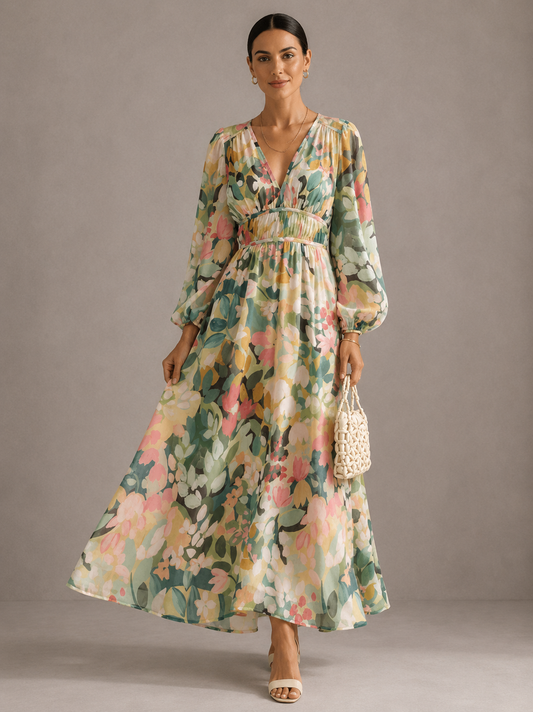 Celine | Vestido con Estampado de Flores