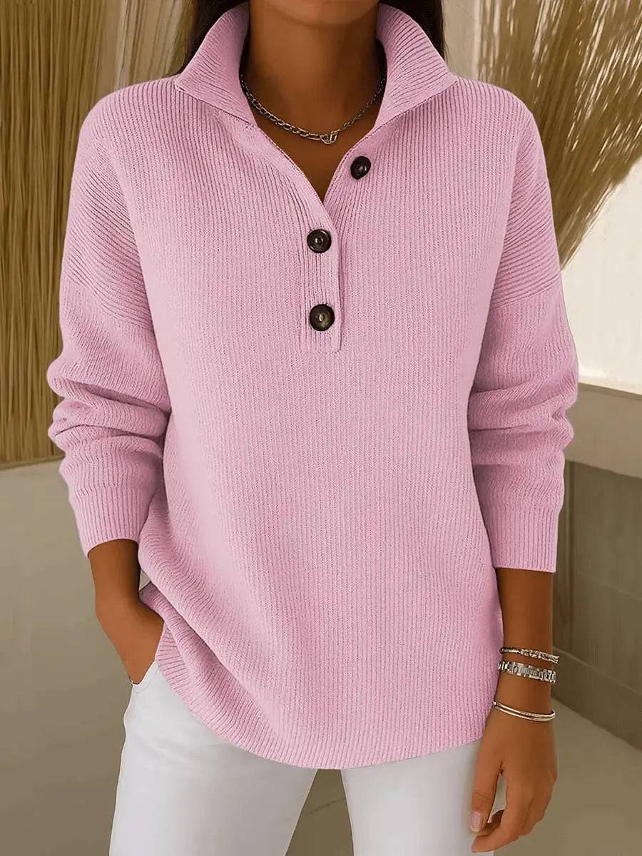 Amparo | Sweater Polo con Cuello en V
