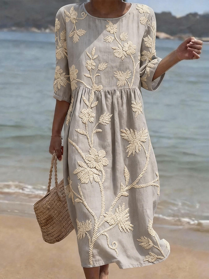 Vestido casual con estampado floral