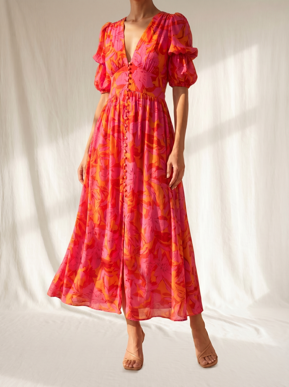 Amara | Vestido Largo Color Sol