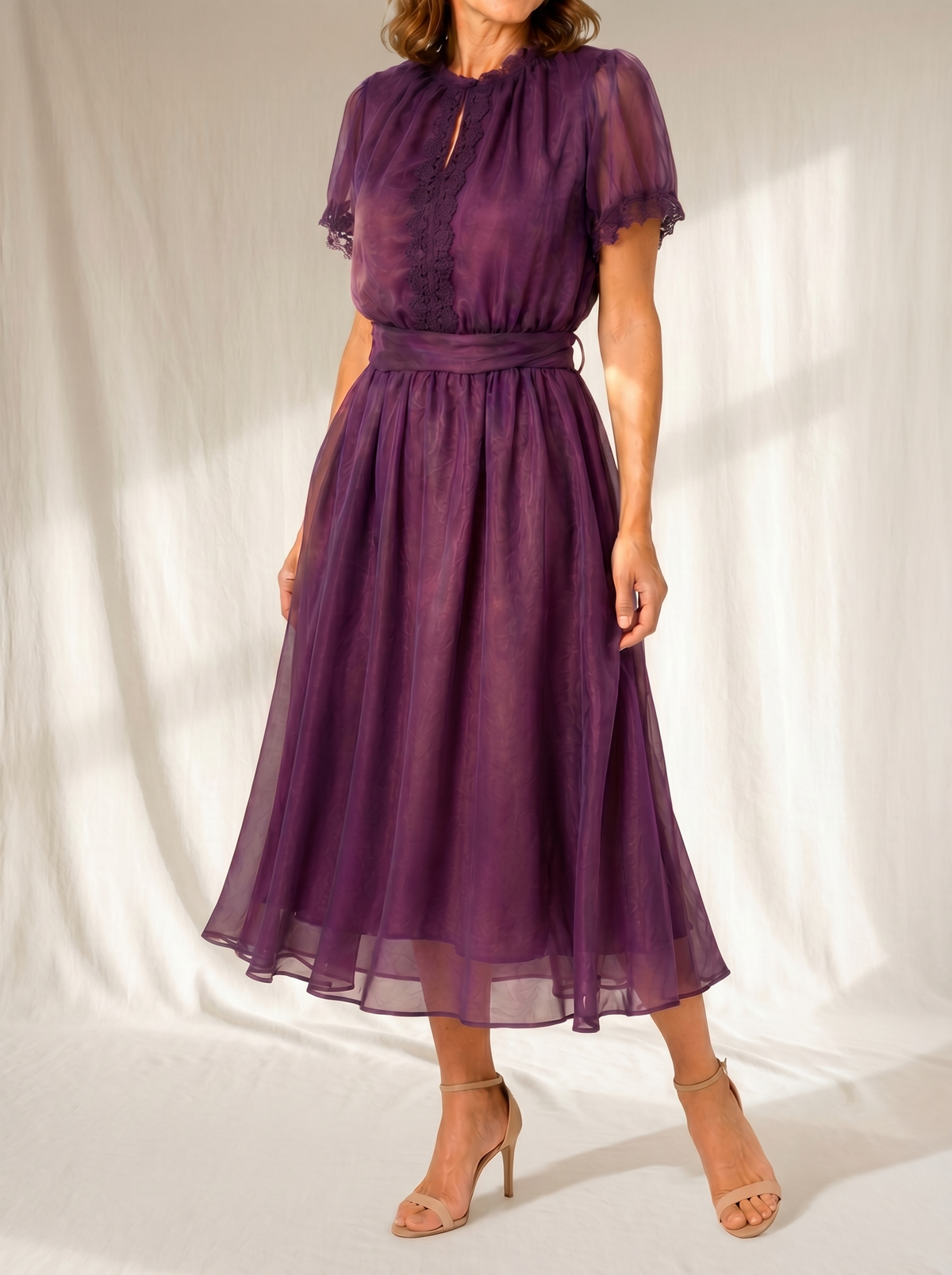 Florence | Vestido Largo Escote Corazón con Encaje y Gasa