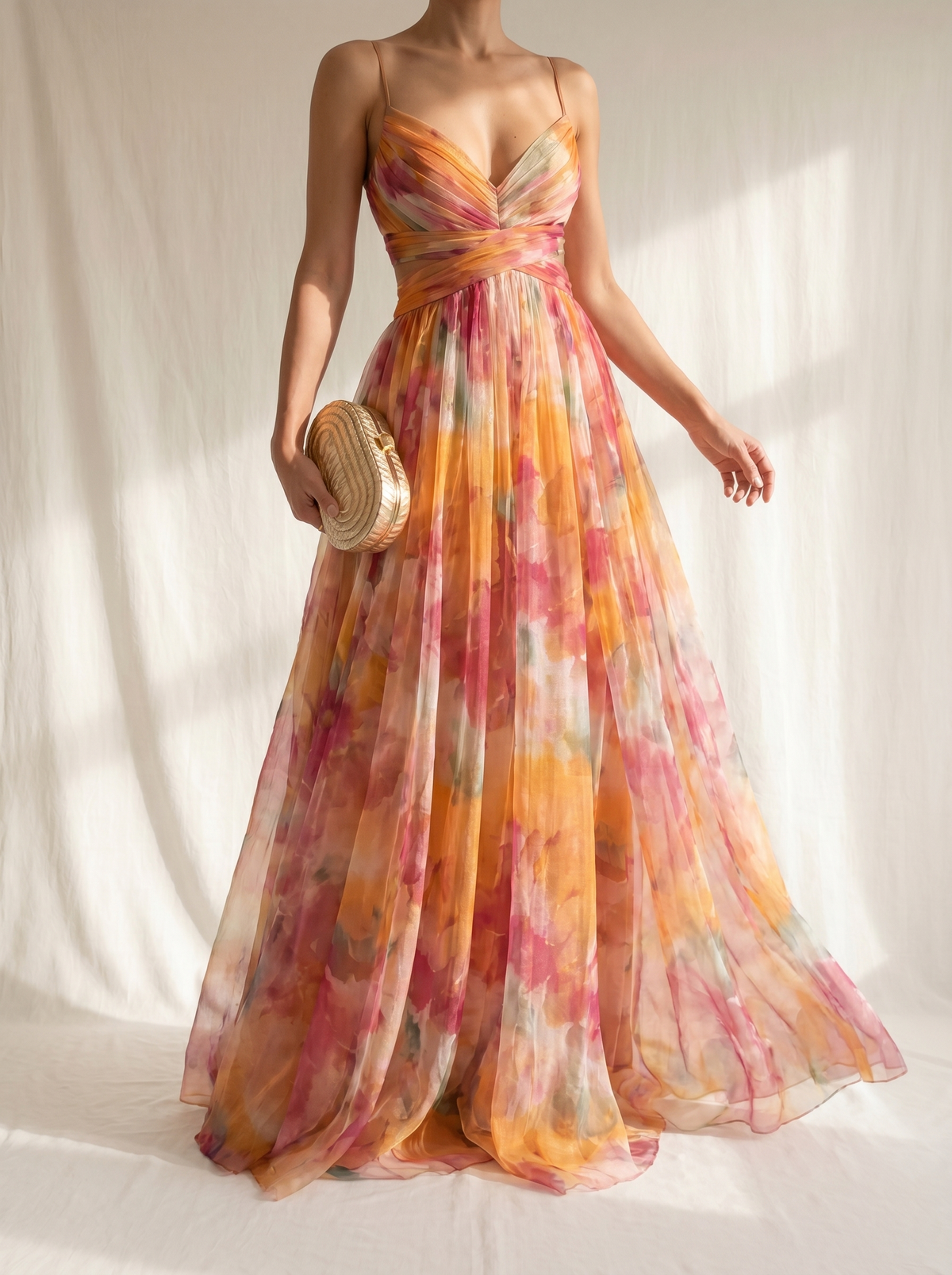 Giselle | Vestido Largo con Estampado de Flores