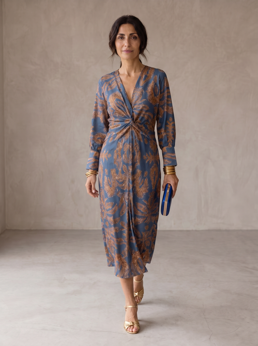 Celeste | Vestido Midi Floreado