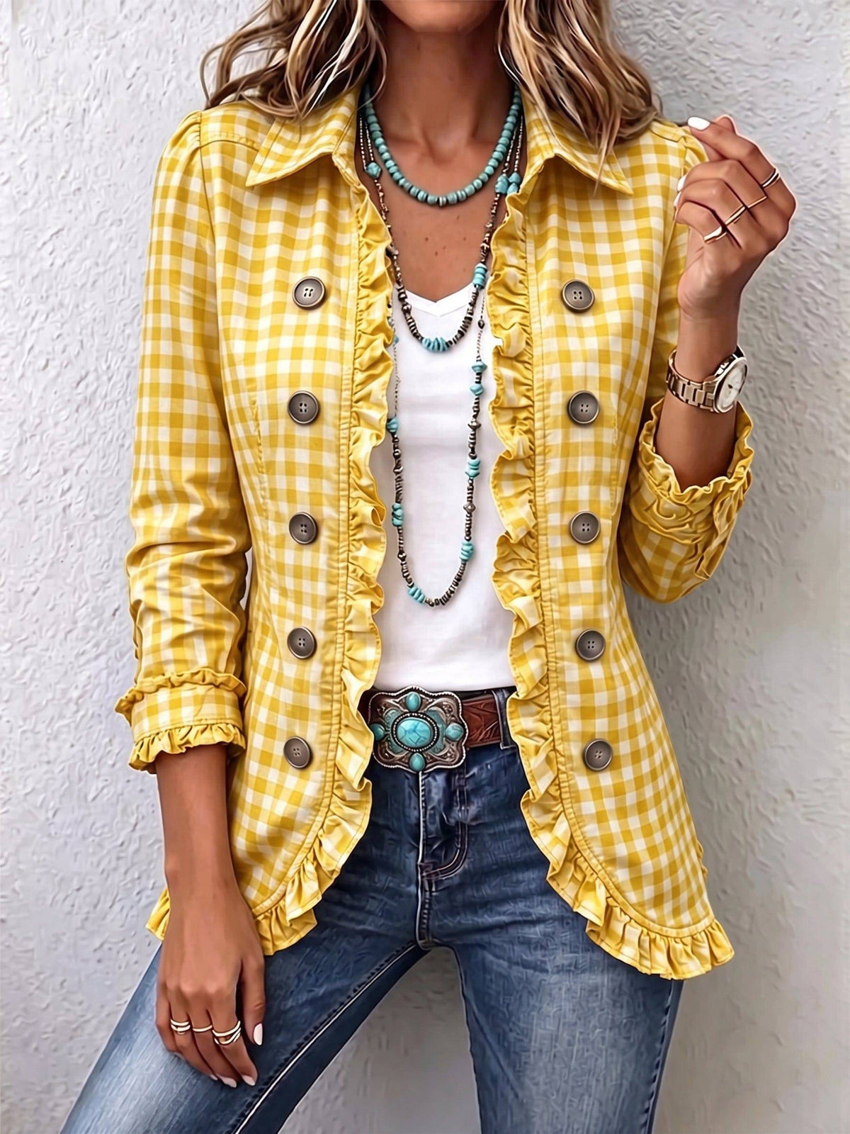 Purificación | Chaqueta Cuadrillé con Vuelos