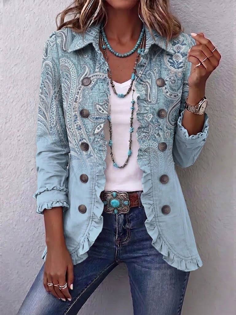 Remedios | Chaqueta Cachemira Vintage con Vuelos